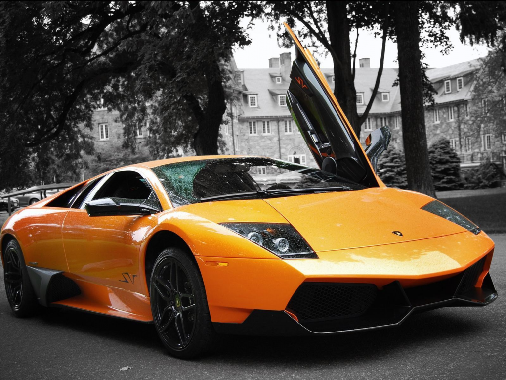 orange, lp670-4, cars, auto, lamborghini murcielago, sv