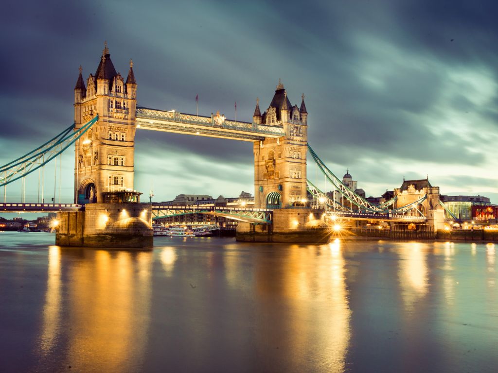 england, thames river, night, tower bridge, london, лондон, uk, ночь, англия