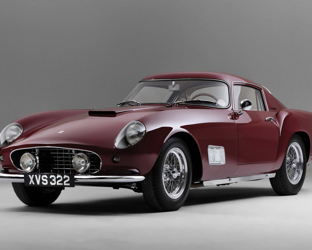 бардовый, ferrari, авто, классика, 250gt