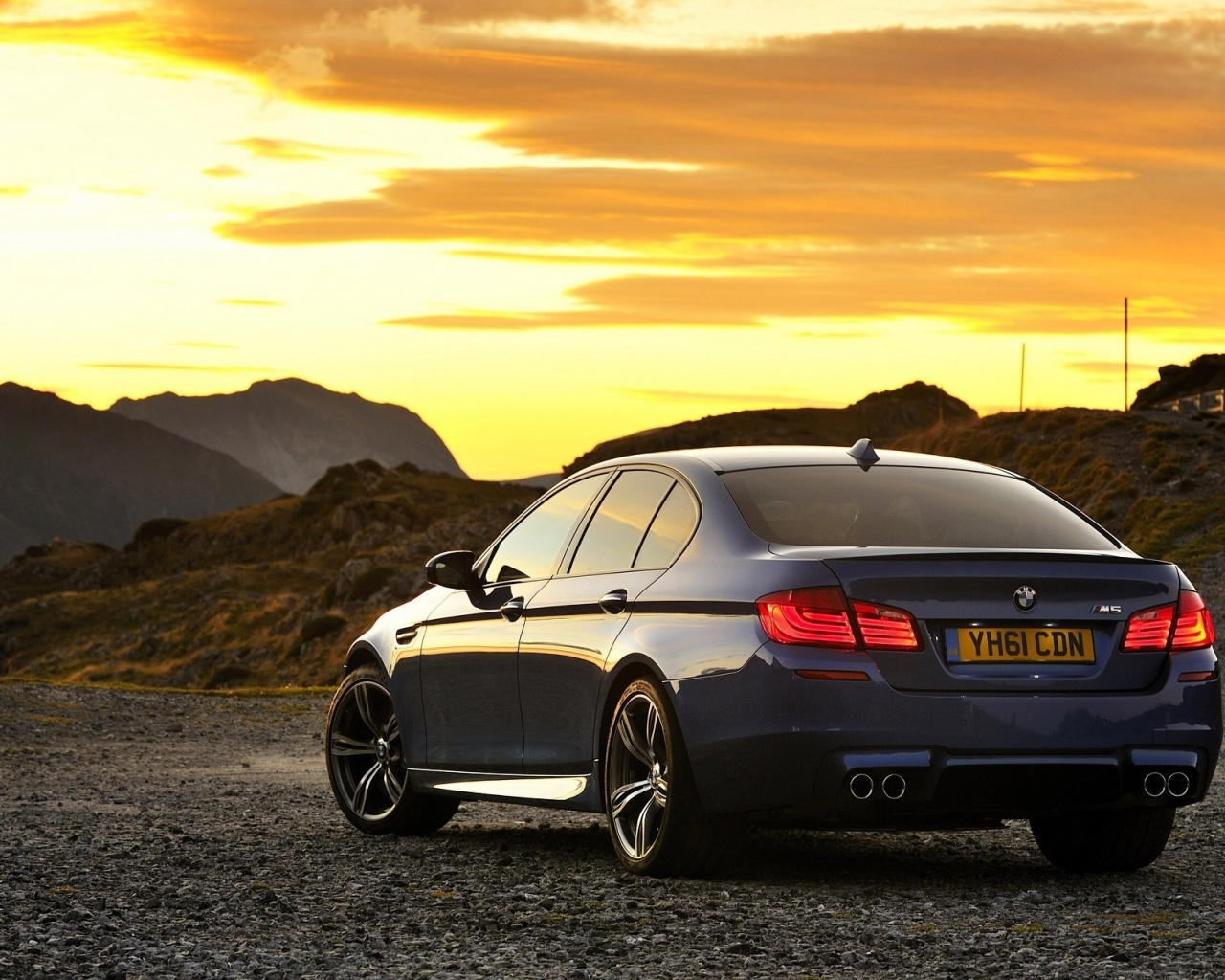 небо, солнце, sun, 1920x1274, nature, природа, 2012 bmw f10 m5, sunset, закат, машина, car, sky