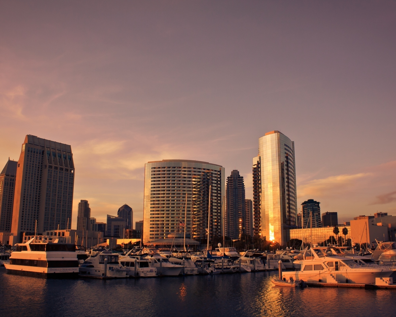 skyline, usa, сан диего, закат, san diego, sunset