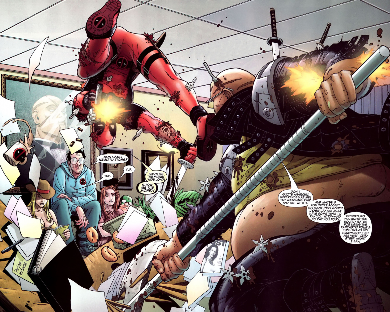 marvel, heroes, deadpool, comics, оружие, кровь, gun, выстрелы, комикс, ninja