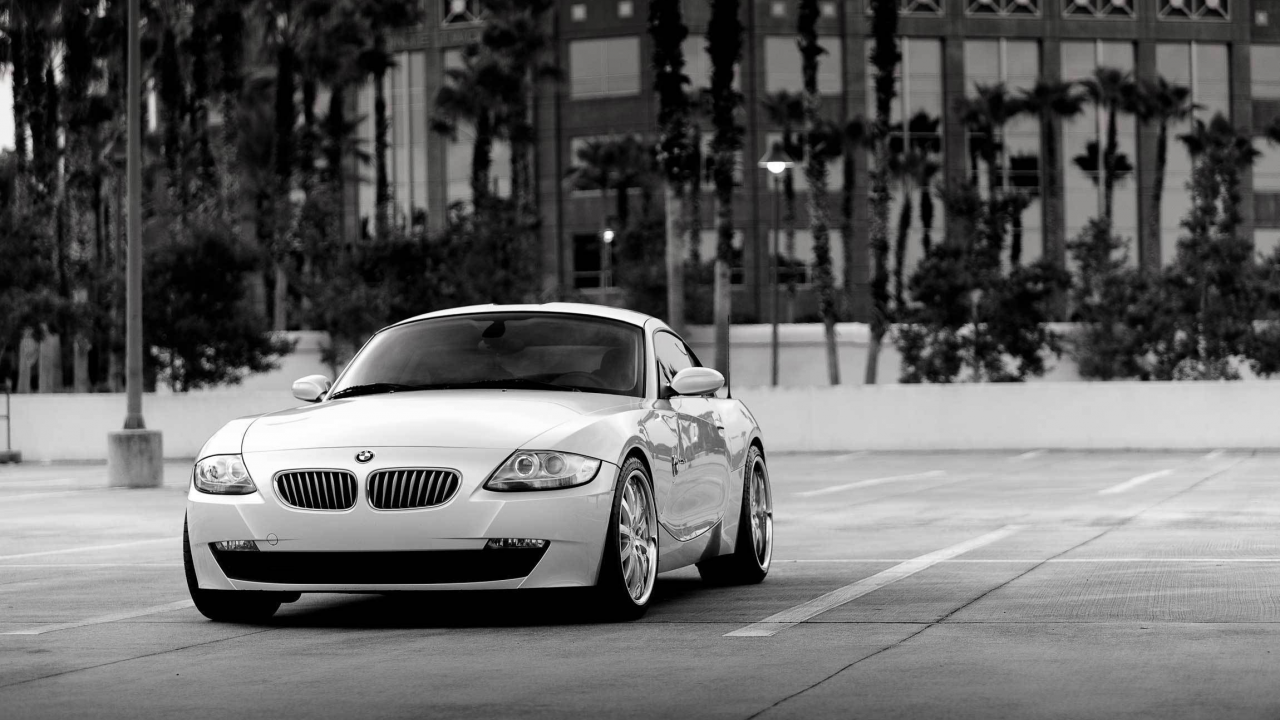 bmw z4, vossen wheels, black and white, z4