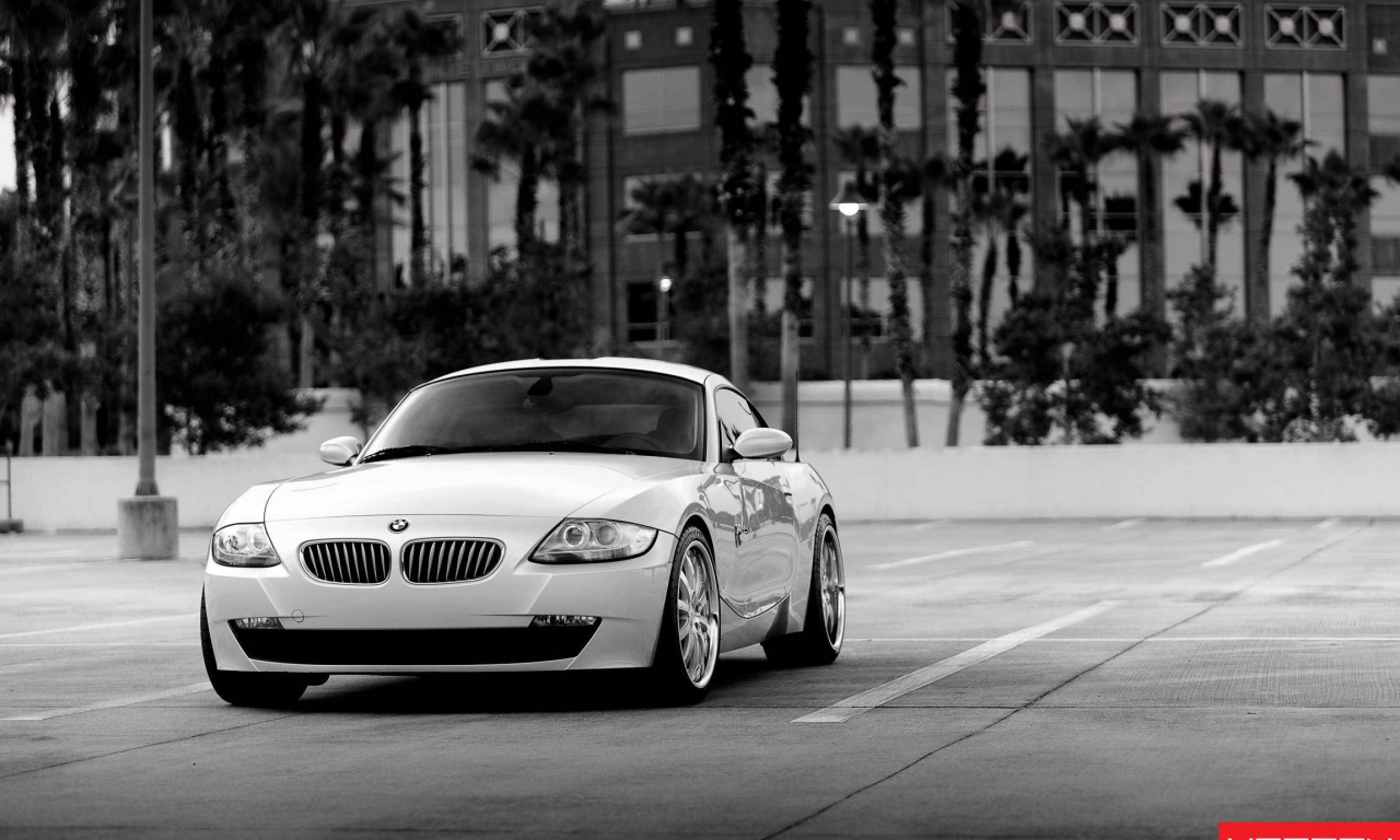 bmw z4, vossen wheels, black and white, z4