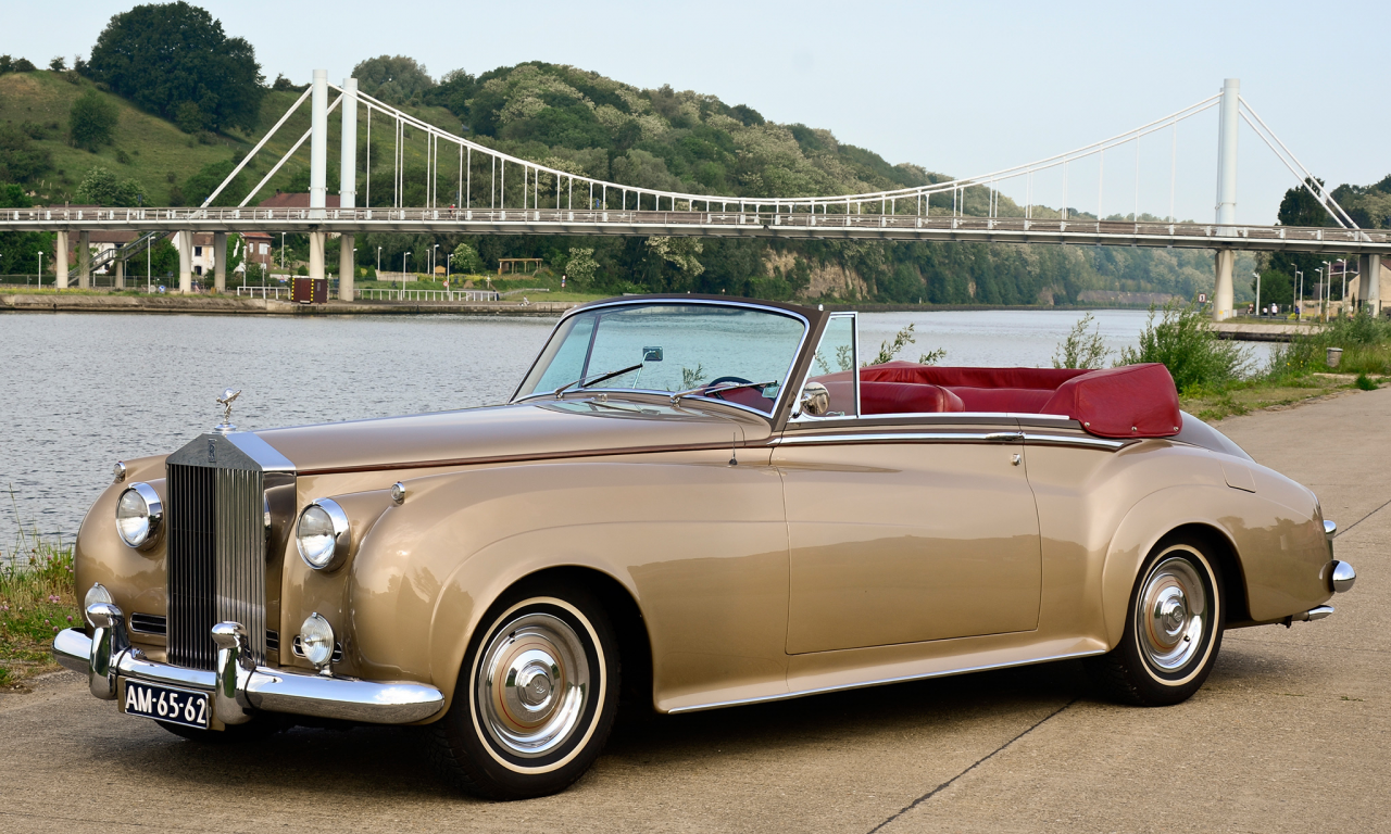 роллс-ройс, 1959, silver cloud, coupe, мост, rolls-royce, drophead