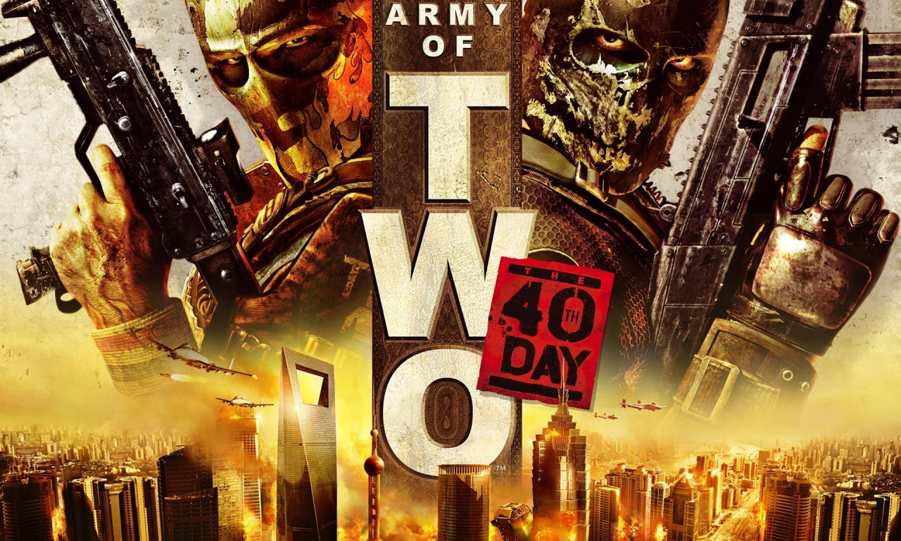 army of two, солдаты, video game, город, оружие, the 40th day, самолеты