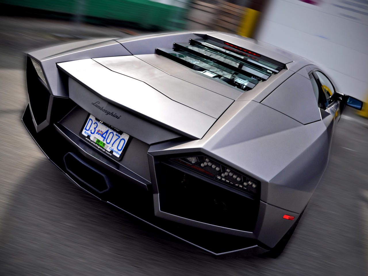 вид сзади, lamborghini reventon, размытие, lamborghini, ламборгини, reventon, авто, ламбо