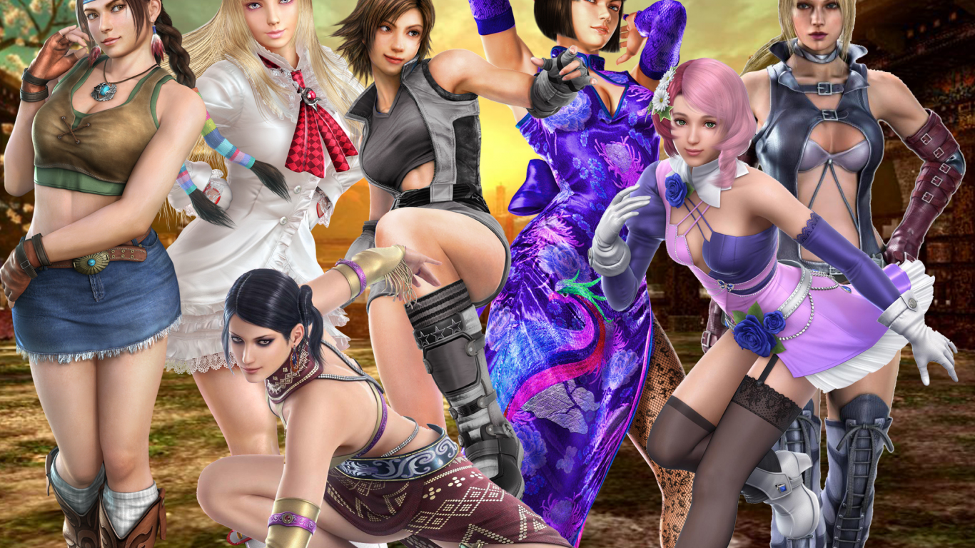 tekken, nina, anna, girls, asuka, tekken girls