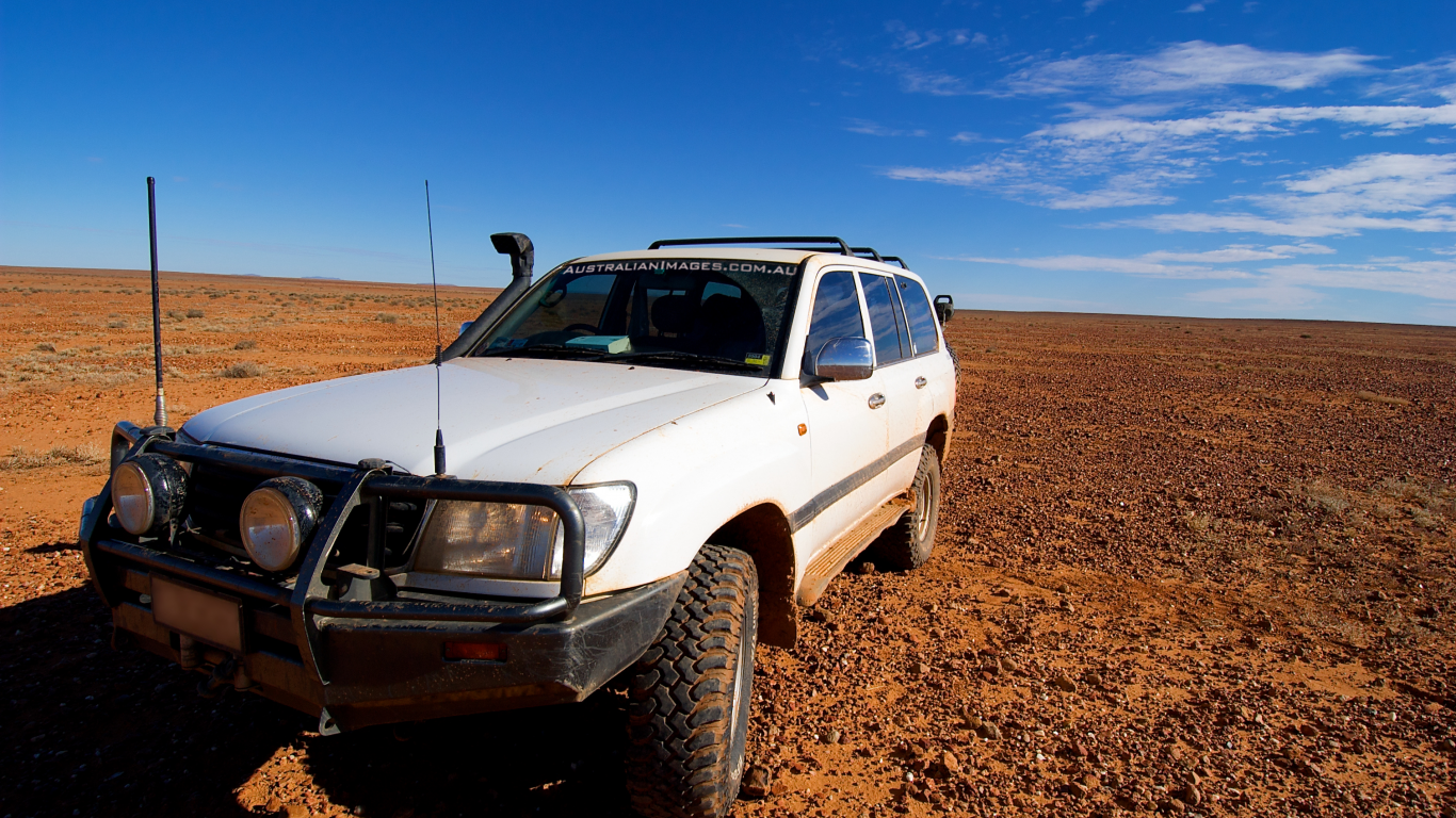 горизонт, небо, джип, hzj 105, toyota land cruiser, саванна