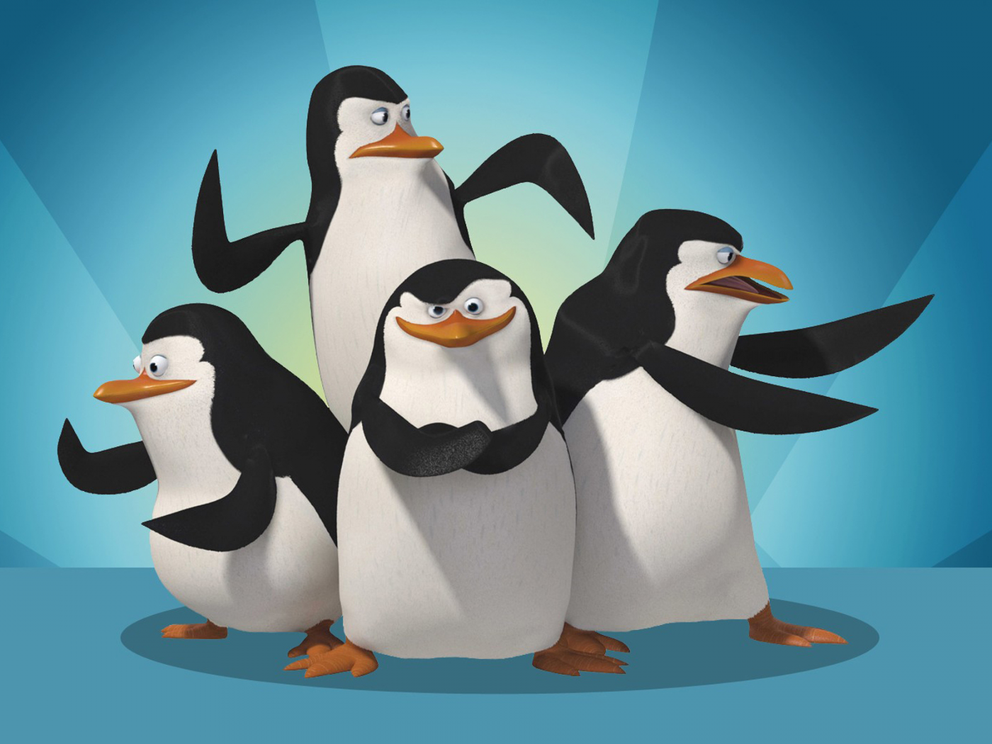 the penguins madagascar, madagascar, penguins, четыре