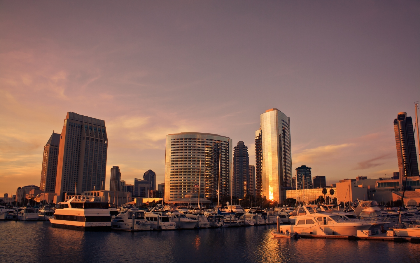 skyline, usa, сан диего, закат, san diego, sunset