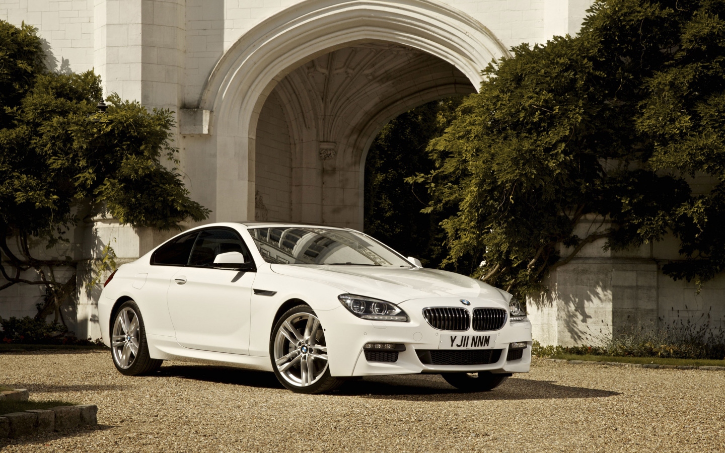 трава, sun, shadow, тень, солнце, машина, grass, car, 3000x2000, деревья, trees, 2012 bmw 6 series coupe