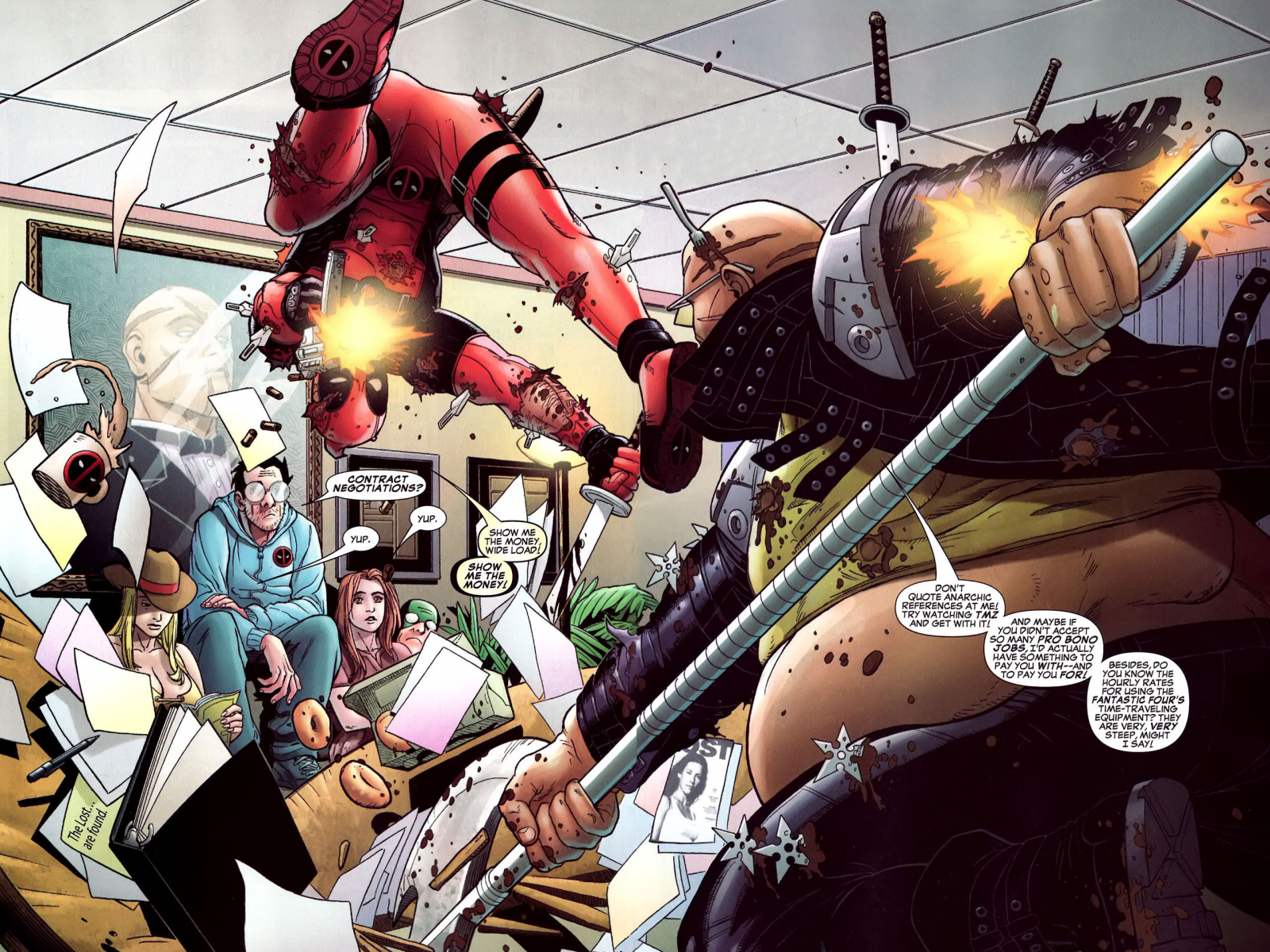 marvel, heroes, deadpool, comics, оружие, кровь, gun, выстрелы, комикс, ninja