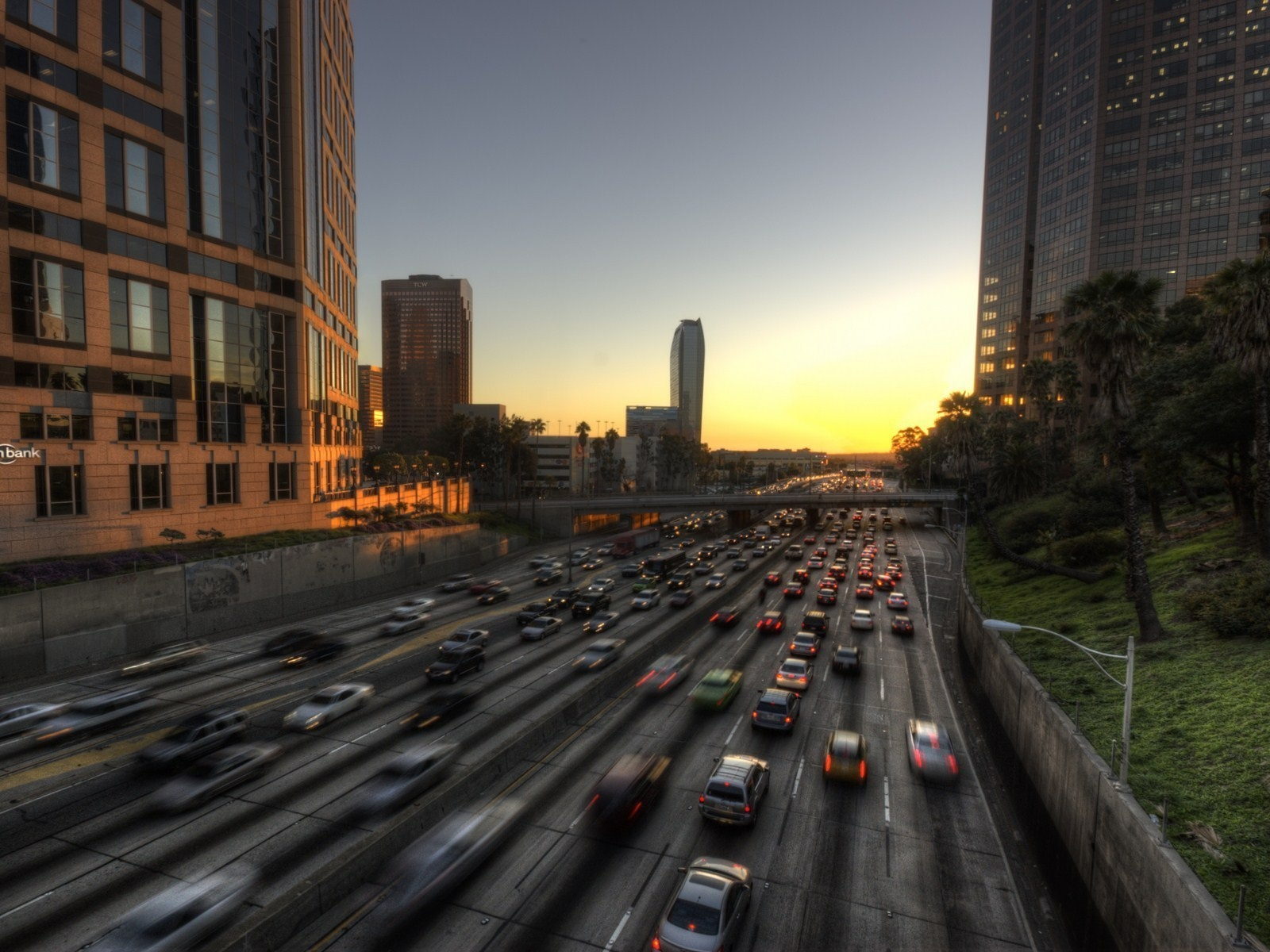 ca, los angeles, la, калифорния, usa, лос-анджелес, california, 110 freeway