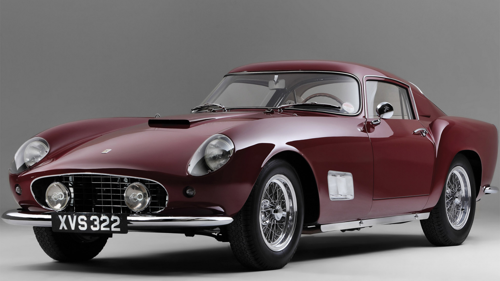 бардовый, ferrari, авто, классика, 250gt