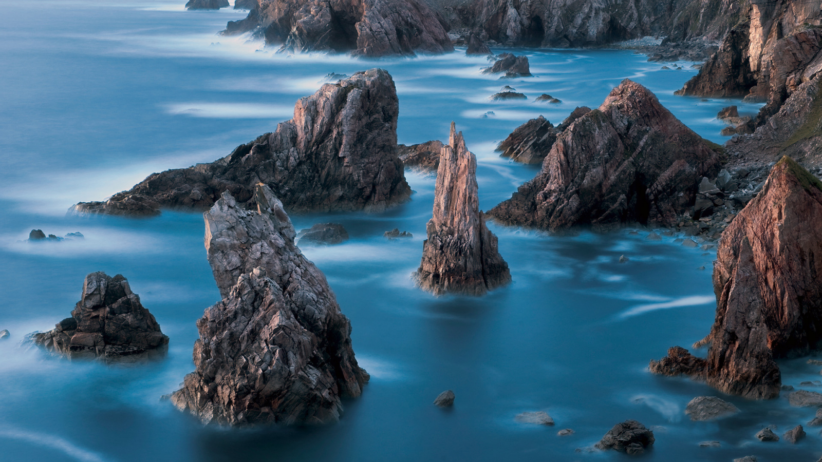 шотландия, берег, isle of lewis, скалы, море, камни