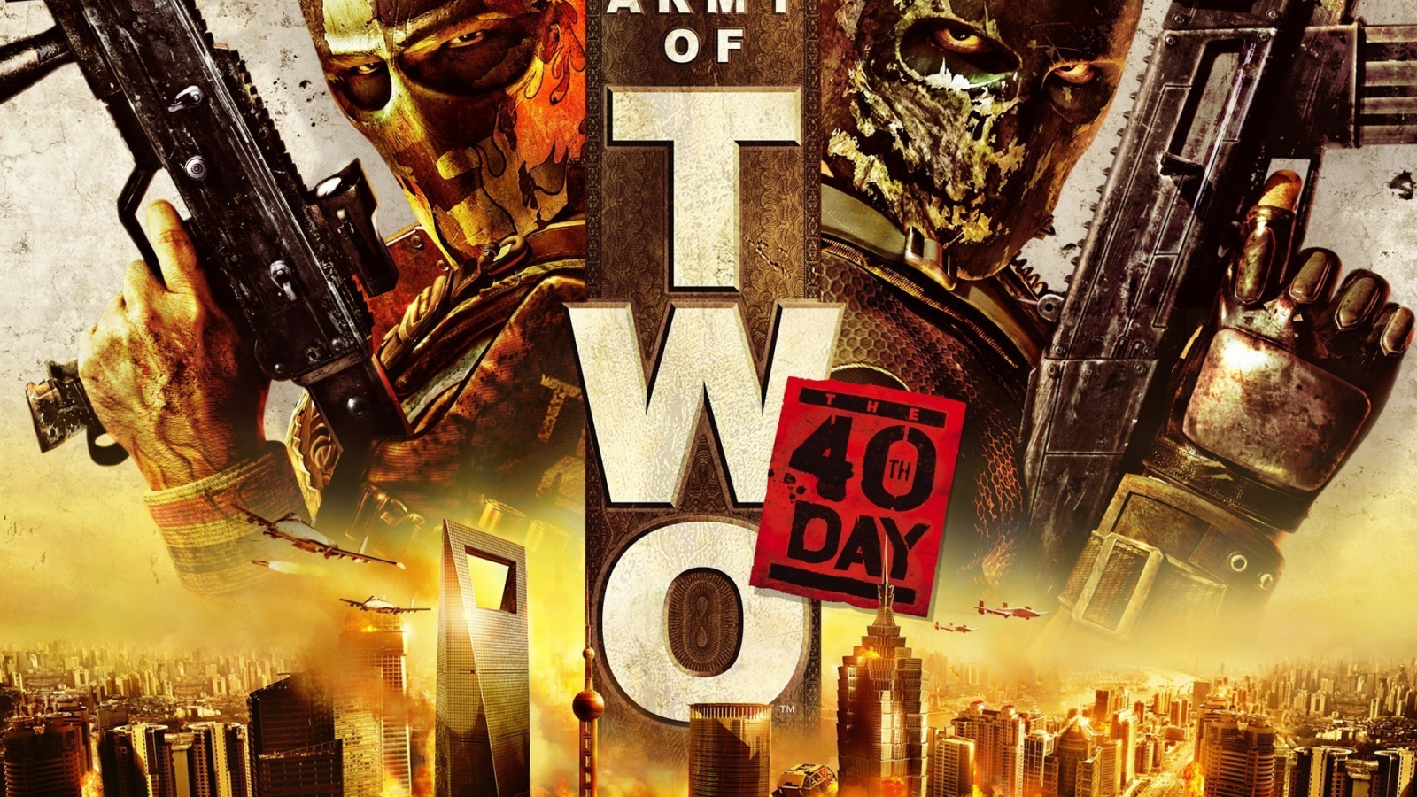 army of two, солдаты, video game, город, оружие, the 40th day, самолеты