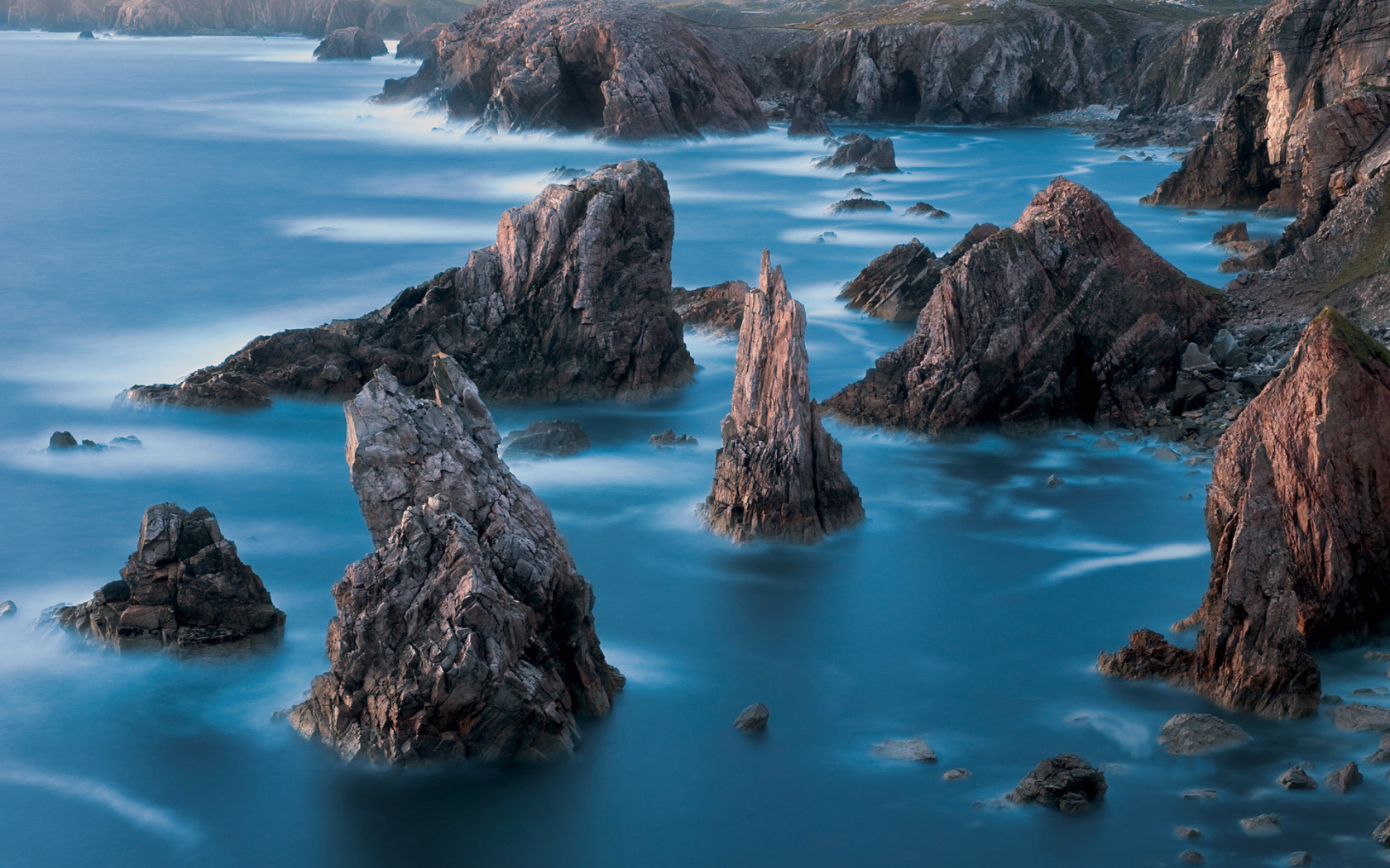 шотландия, берег, isle of lewis, скалы, море, камни