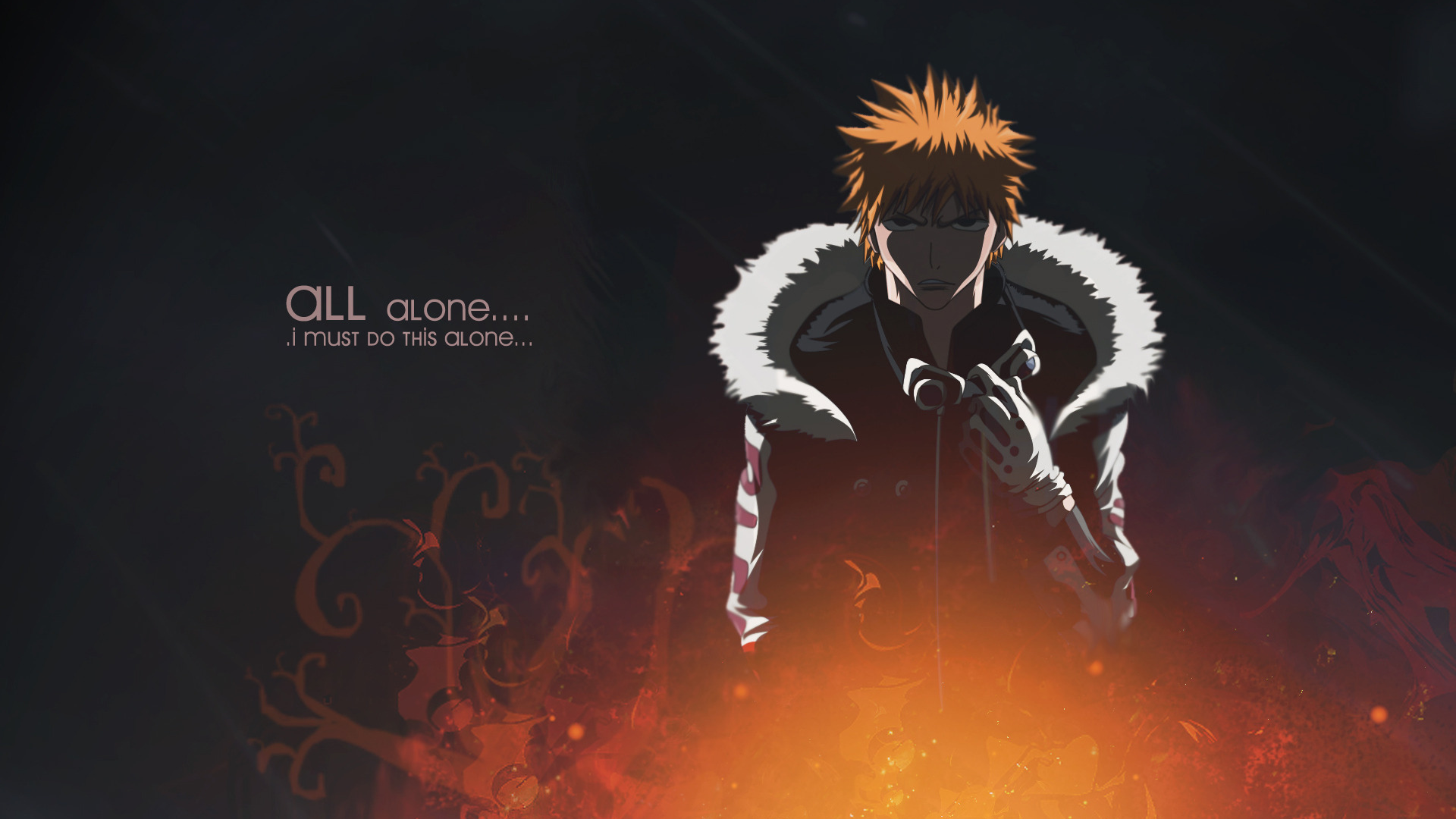 black, bleach, kurosaki ichigo