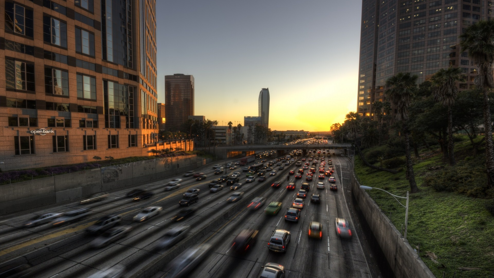 ca, los angeles, la, калифорния, usa, лос-анджелес, california, 110 freeway