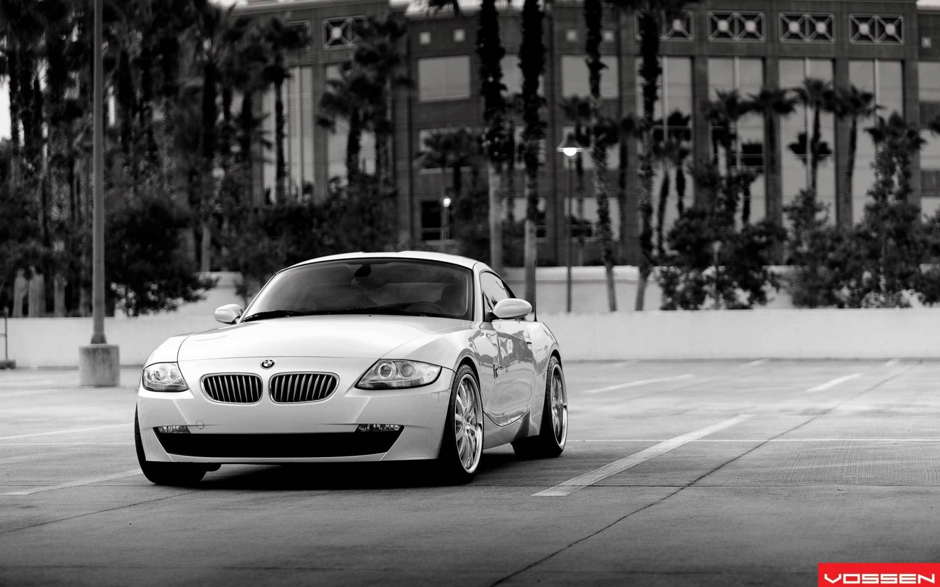 bmw z4, vossen wheels, black and white, z4