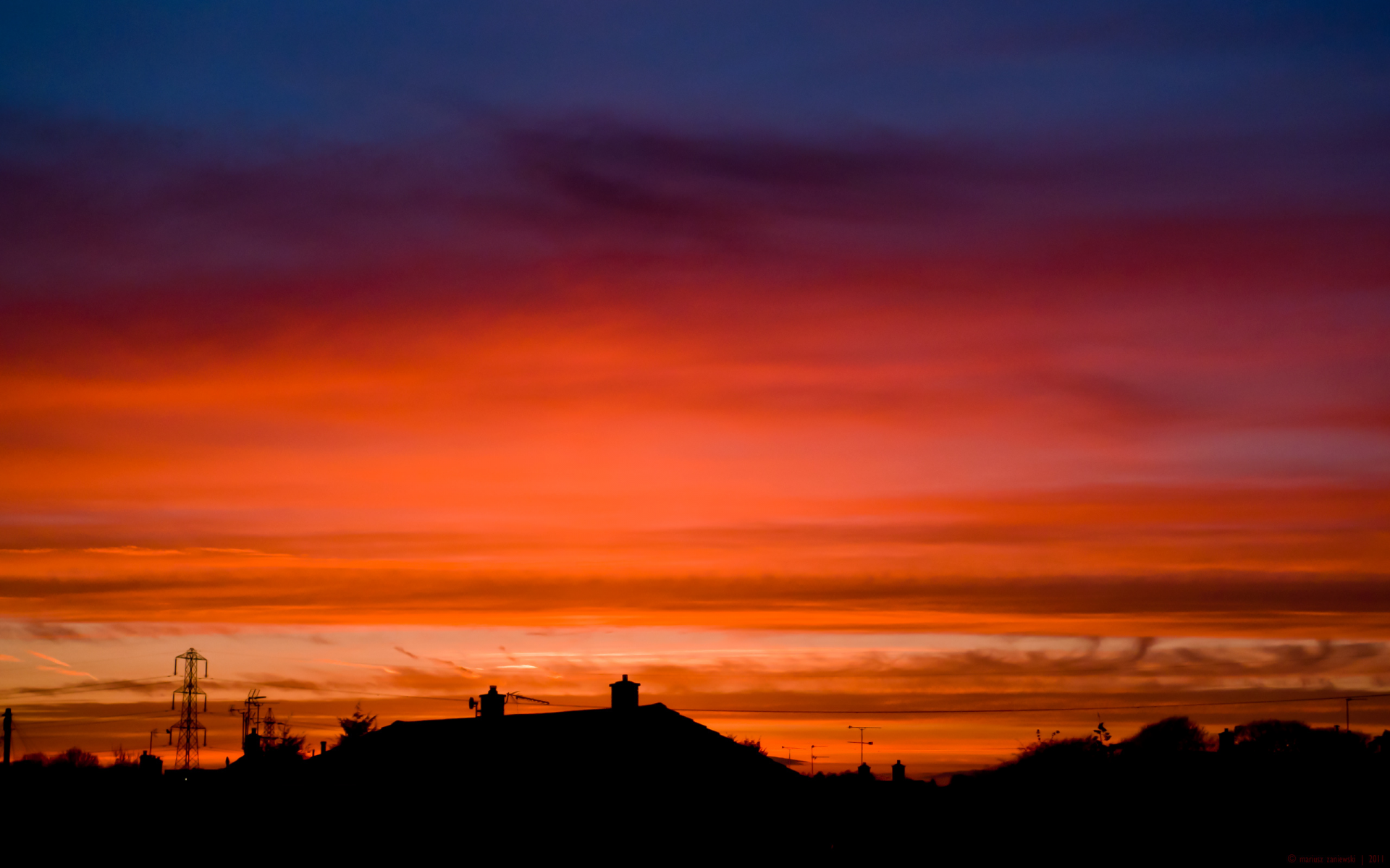 природа, солнце, houses, sky, небо, nature, 2560x1600, краски, пейзаж, тень, landscape, sun, закат, sunset, colors, дома, shadow