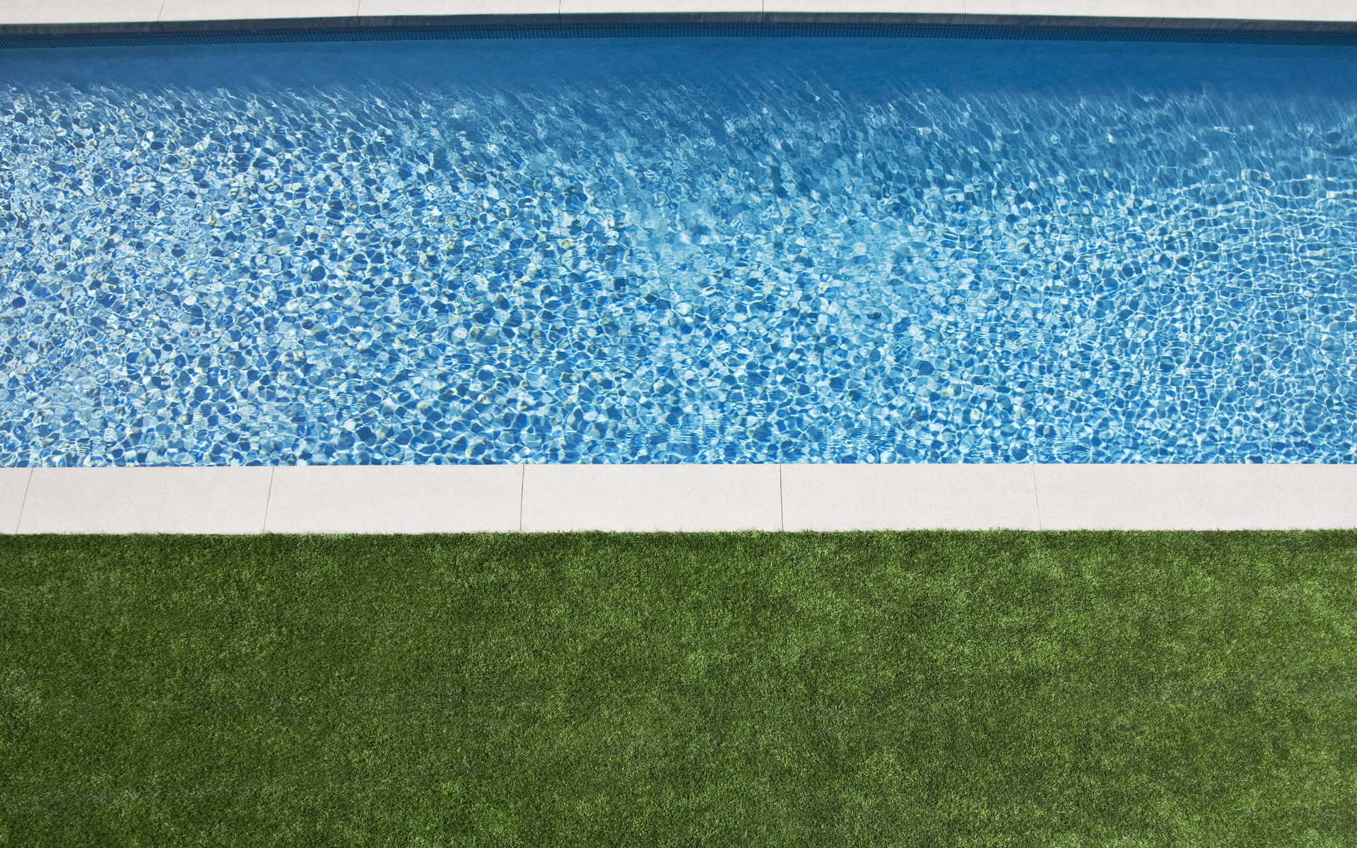 голубая, интерьер, трава, бассейн, вода, прозрачная, дизайн, газон