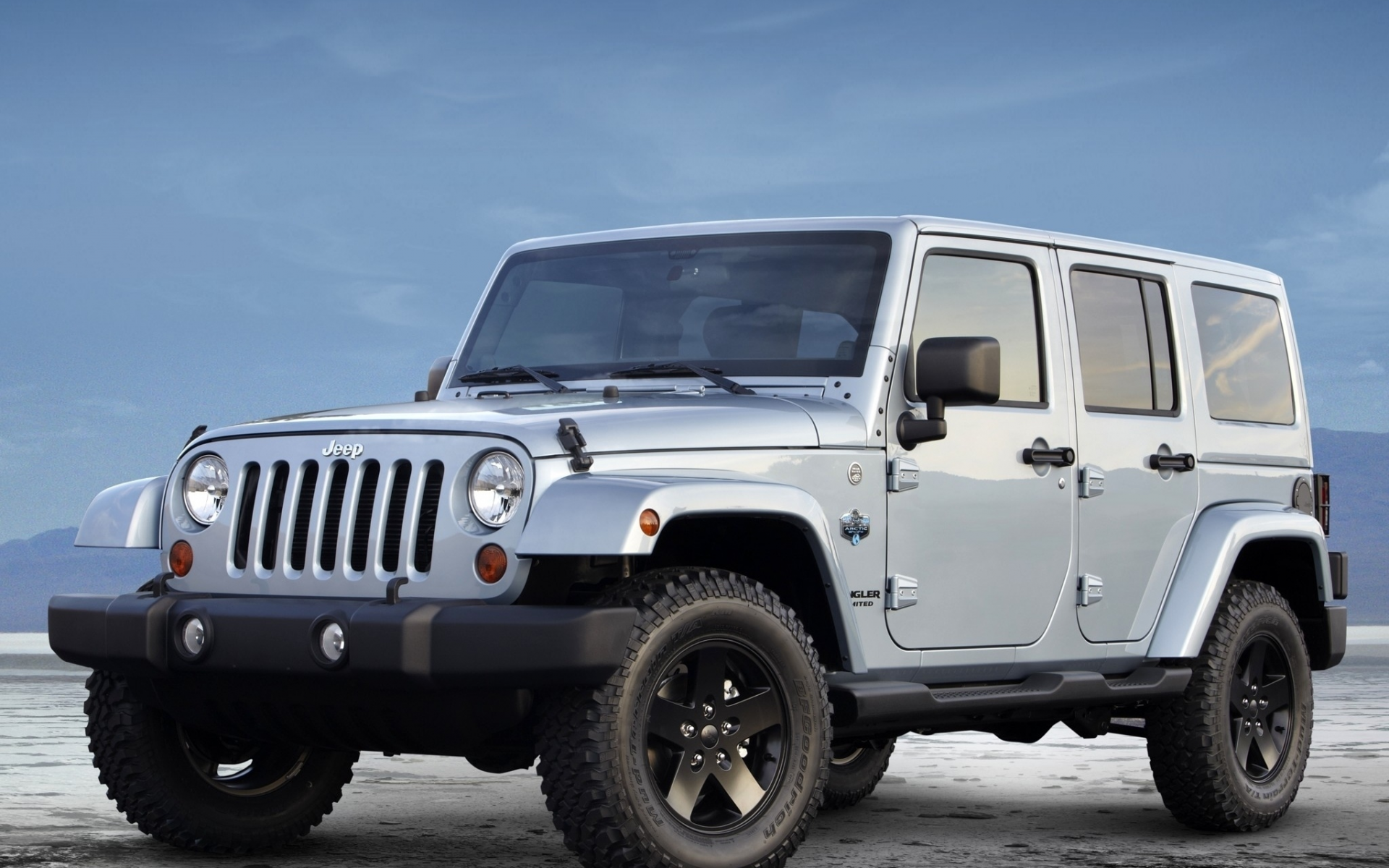 арктик, wrangler, внедорожник, unlimited, небо, jeep, ренглер, джип, arctic, колёса, анлимитед, передок