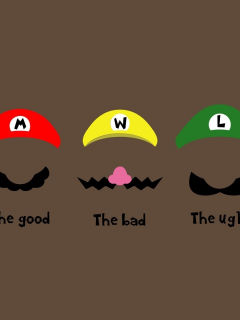 minimalism, хороший, минимализм, 1920x1200, moustache, шапки, плохой, усы, the good, hats, персонаж, гадкий, mario, the ugly, the bad, character