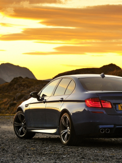 небо, солнце, sun, 1920x1274, nature, природа, 2012 bmw f10 m5, sunset, закат, машина, car, sky