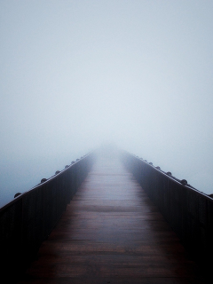 настроения, туман, мост, пустота, погода