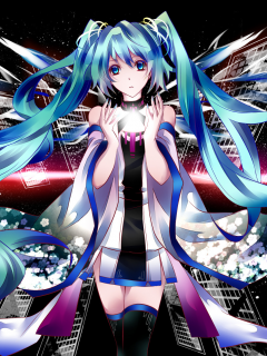 miku, взгляд, девушка, vocaloid, hatsune