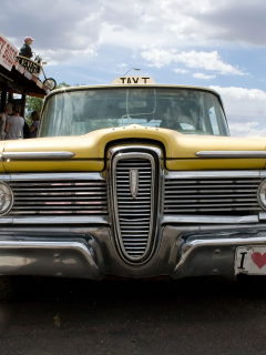 шоссе 66, route 66, аризона, will rogers highway, такси, vintage taxi, америка, дорога, ретро, улица