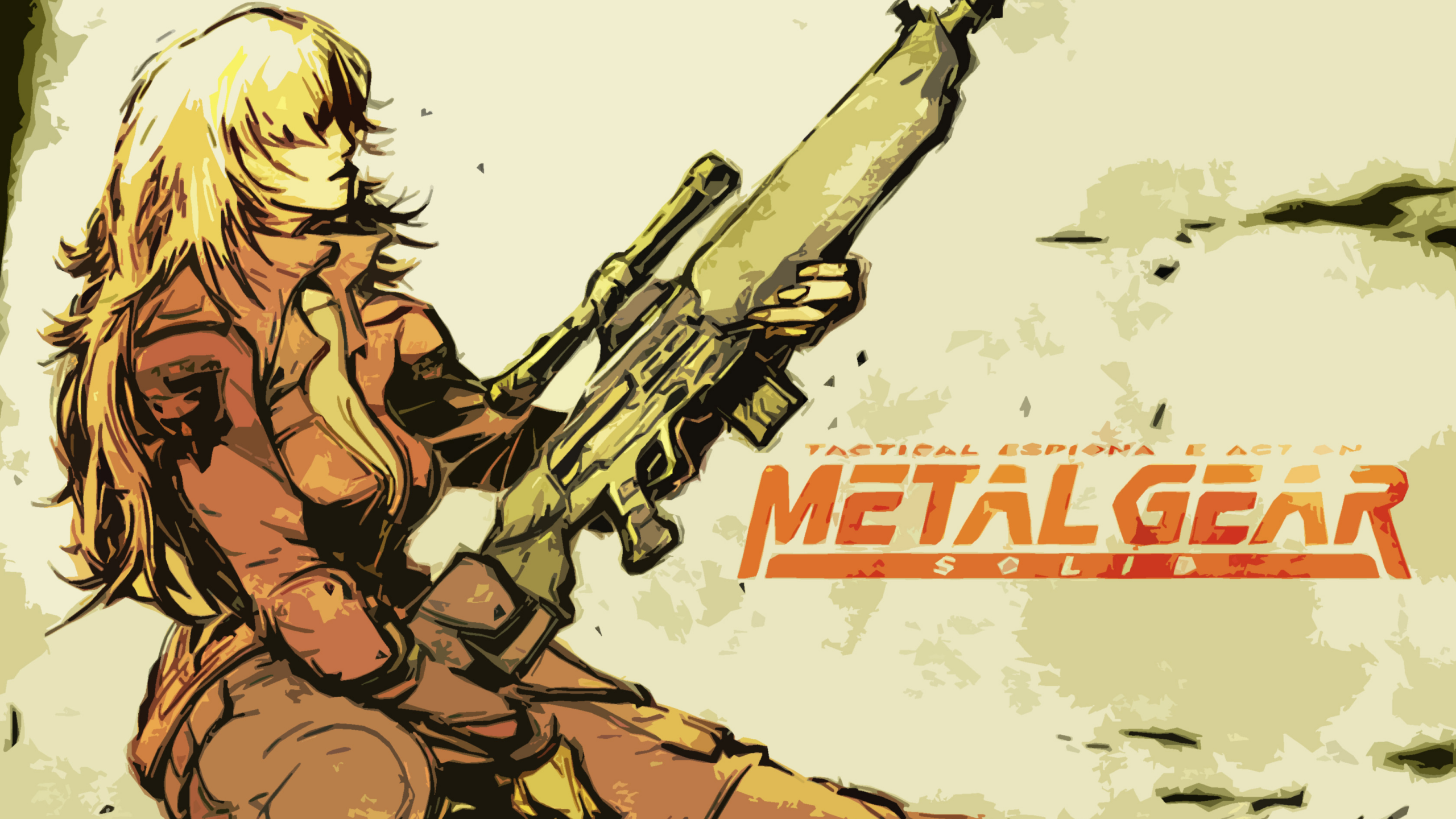 gear, винтовка, девушка, solid, metal