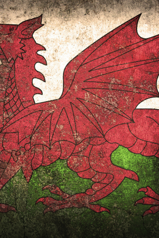 welsh, flag, флаг