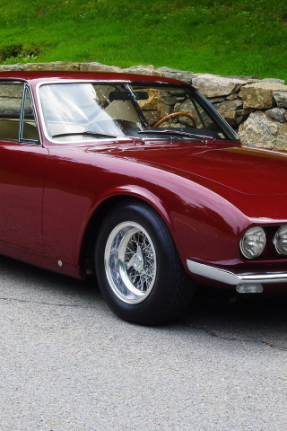 coupe by michelotti, фары, ferrari, 330 gt, дорога, камни, классика, 1967