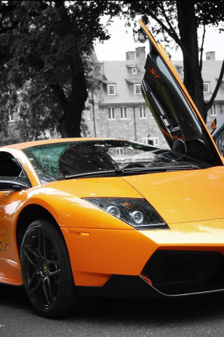 orange, lp670-4, cars, auto, lamborghini murcielago, sv