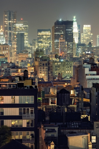 night, new york city, nyc, usa, нью-йорк, огни, urban density, ночь, lower manhattan