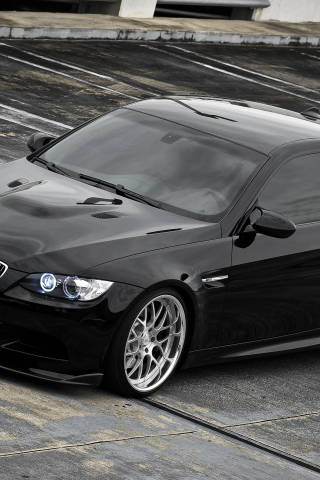 черный м3, 360 forged, bmw m3, широкоформатные обои