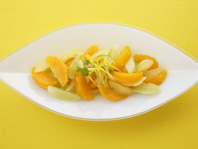 форма, десерт, желтый фон, лайм, лимон, апельсин, еда, салатик. тарелка