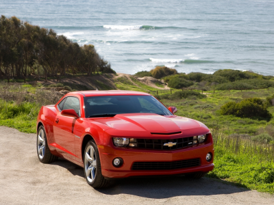 chevrolet, ss, camaro, красный