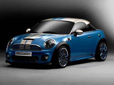 mini cooper, car, blue, concept