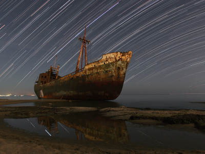 космос, море, корабль