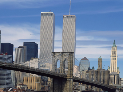 wtc, небоскребы, new york, втц, нью-йорк, обои, world trade center, манхэттен, wallpaper, 11 сентября, мост, башни-близнецы, manhattan, twin towers