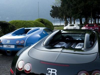 red, озеро, editions, blue, bugatti, veyron, black, white, centenaire