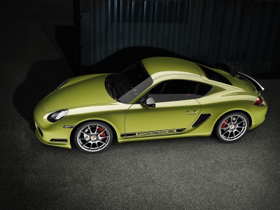 porsche, зеленый, cayman r2011