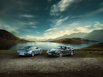 порш, природа, porsche, turbo s