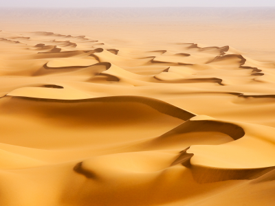 пустыня, дюны, небо