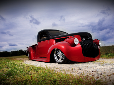 chevy, hot rod, ретро, 1946, pick-up, шевролет