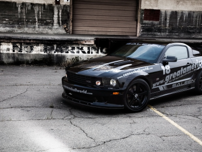 tuning, black, mustang